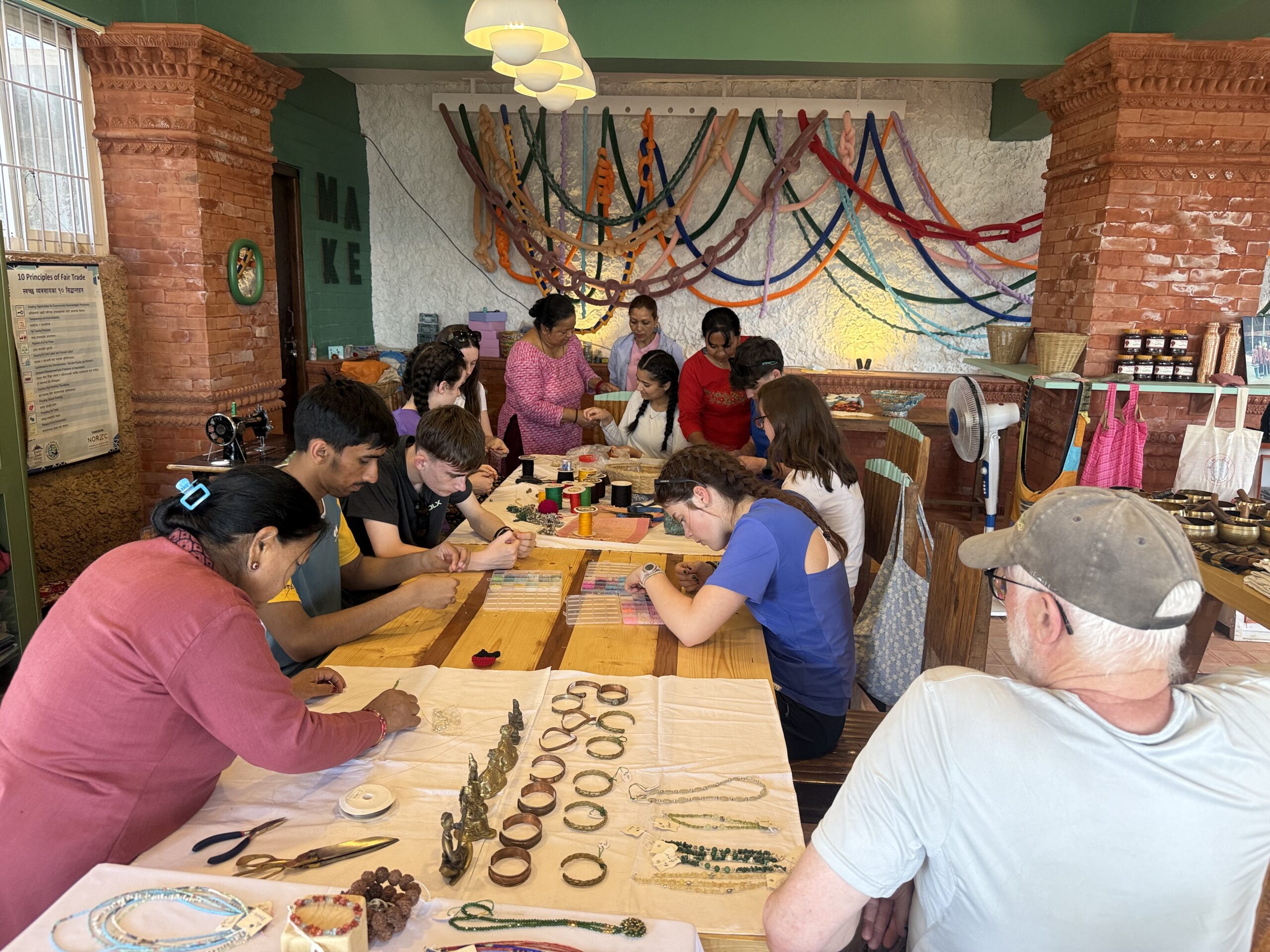 Volunteers participating in a community workshop