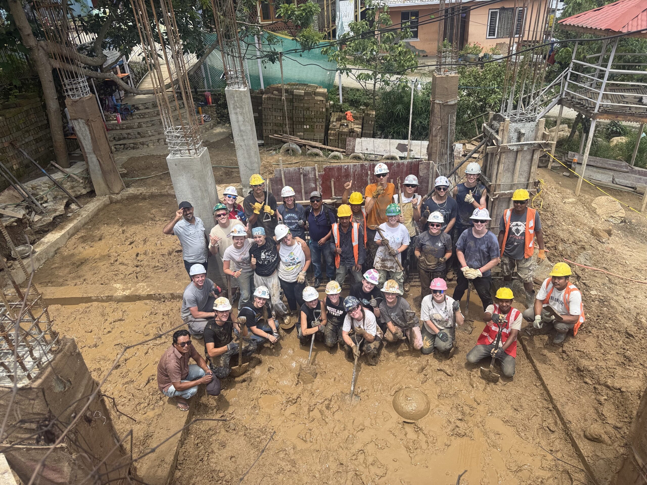 Volunteer group activity in Nepal